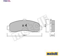 BRAKE PAD SET DISC BRAKE 22-0145-0 FOR NISSAN CGA3DE 1.3L CG10DE 1.0L 4cyl