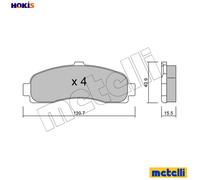 BRAKE PAD SET DISC BRAKE 22-0145-0 FOR NISSAN CGA3DE 1.3L CG10DE 1.0L 4cyl