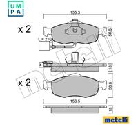 New Brake Pad Set, disc brake for FORD:COUGAR,MONDEO I,MONDEO ,MONDEO II