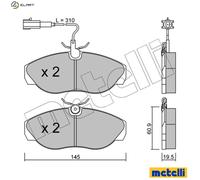 BRAKE PAD SET DISC BRAKE 22-0154-1 FOR PEUGEOT BOXER/Platform/Chassis/Bus/Van