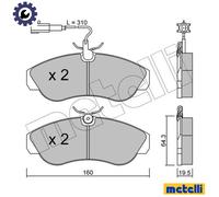 BRAKE PAD SET DISC BRAKE 22-0155-1 FOR PEUGEOT BOXER/Bus/Van/FURGON FIAT 2.8L