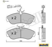 BRAKE PAD SET DISC BRAKE 22-0155-1 FOR PEUGEOT BOXER/Bus/Van/FURGON FIAT 2.8L