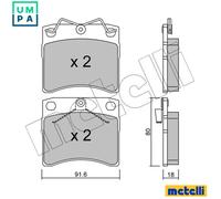 BRAKE PAD SET DISC BRAKE 22-0163-1 FOR VW CARAVELLE/TRANSPORTER/IV/Bus/EUROVAN