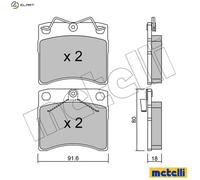 BRAKE PAD SET DISC BRAKE 22-0163-1 FOR VW CARAVELLE/TRANSPORTER/IV/Bus/EUROVAN