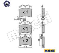 BRAKE PAD SET DISC BRAKE 22-0163-2 FOR VW CARAVELLE/TRANSPORTER/IV/Bus/EUROVAN