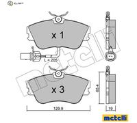 BRAKE PAD SET DISC BRAKE 22-0164-1 FOR VW CARAVELLE/TRANSPORTER/IV/Bus/EUROVAN