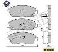 BRAKE PAD SET DISC BRAKE 22-0172-0 FOR ROVER HONDA ACCORD/Mk/VI/Aerodeck/Rural