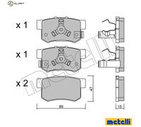 metelligroup 22-0173-1 - Made in Italy - Brake Pads