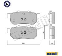 BRAKE PAD SET DISC BRAKE 22-0176-0 FOR HONDA INTEGRA/SJ/VI CIVIC/MK/Fastback