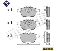BRAKE PAD SET DISC BRAKE 22-0181-1 FOR VW AEB/AUG/ATW/APU/ANB/ARG/APT/ADR 1.8L