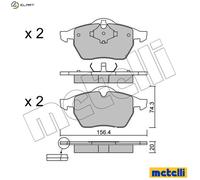 BRAKE PAD SET DISC BRAKE 22-0181-2 FOR SKODA OCTAVIA/Combi VW NEW/BEETLE 1.8L