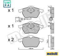 BRAKE PAD SET DISC BRAKE 22-0181-4 FOR VW AWV/AWU/AVC/APH/AGU 1.8L 4cyl