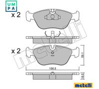 BRAKE PAD SET DISC BRAKE 22-0182-0 FOR VOLVO 850/Rural S70 C70/Convertible 2.0L