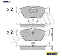 BRAKE PAD SET DISC BRAKE 22-0182-0 FOR VOLVO 850/Rural S70 C70/Convertible 2.0L