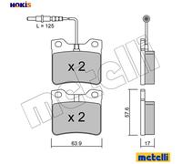 BRAKE PAD SET DISC BRAKE 22-0192-0 FOR PEUGEOT MERCEDES-BENZ V-CLASS VITO/Bus