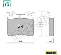 BRAKE PAD SET DISC BRAKE 22-0192-1 FOR PEUGEOT DHW /DHX /DHY 1.9L LFZ 1.8L 4cyl