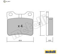 BRAKE PAD SET DISC BRAKE 22-0192-1 FOR PEUGEOT DHW /DHX /DHY 1.9L LFZ 1.8L 4cyl