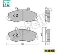 BRAKE PAD SET DISC BRAKE 22-0194-1 FOR FORD TRANSIT/TOURNEO/Bus/Van 4HA 2.5L