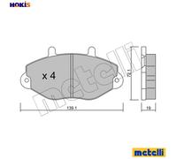 Brake pads 22-0195-0 METELLI for FORD TRANSIT Bus TRANSIT Van