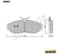 BRAKE PAD SET DISC BRAKE 22-0198-0 FOR FORD NISSAN TERRANO/II/Van LARGO 2.4L
