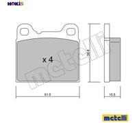 BRAKE PAD SET DISC BRAKE 22-0200-0 FOR VOLVO 760/Rural/Break/Kombi 740/Combi 740