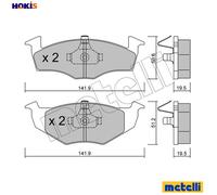 BRAKE PAD SET DISC BRAKE 22-0206-1 FOR VW GOLF/III/Mk FLIGHT/CLASSIC JETTA 1.8L