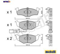 BRAKE PAD SET DISC BRAKE 22-0206-3 FOR SKODA FABIA/Combi VW SEAT IBIZA/Mk 1.2L
