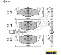 BRAKE PAD SET DISC BRAKE 22-0206-3 FOR SKODA FABIA/Combi VW SEAT IBIZA/Mk 1.2L