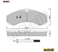 Brake pads 22-0212-0 METELLI for IVECO DAILY II Platform/Chassis DAILY II Van