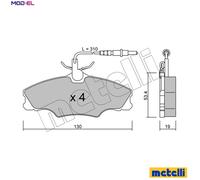 BRAKE PAD SET DISC BRAKE 22-0213-0 FOR PEUGEOT DHW 1.9L LFZ /L6A /LFX 1.8L 4cyl
