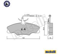 BRAKE PAD SET DISC BRAKE 22-0213-0 FOR PEUGEOT DHW 1.9L LFZ /L6A /LFX 1.8L 4cyl