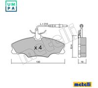 BRAKE PAD SET DISC BRAKE 22-0213-0 FOR PEUGEOT DHW 1.9L LFZ /L6A /LFX 1.8L 4cyl