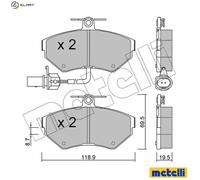 BRAKE PAD SET DISC BRAKE 22-0215-2 FOR VW SEAT AUDI A4/S4 ALT/AUZ/ASU/AZM 2.0L
