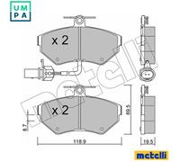 BRAKE PAD SET DISC BRAKE 22-0215-2 FOR VW SEAT AUDI A4/S4 ALT/AUZ/ASU/AZM 2.0L