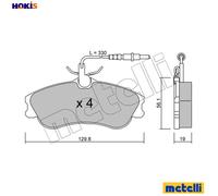 BRAKE PAD SET DISC BRAKE 22-0217-0 FOR PEUGEOT PARTNER/Platform/Chassis/MPV 1.4L