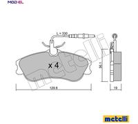 BRAKE PAD SET DISC BRAKE 22-0217-0 FOR PEUGEOT PARTNER/Platform/Chassis/MPV 1.4L
