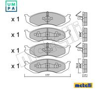 BRAKE PAD SET DISC BRAKE 22-0218-0 FOR JEEP GRAND/CHEROKEE//SUV WRANGLER/II