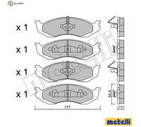 BRAKE PAD SET DISC BRAKE 22-0218-0 FOR JEEP GRAND/CHEROKEE//SUV WRANGLER/II