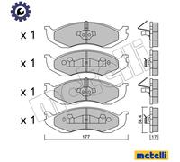 BRAKE PAD SET DISC BRAKE 22-0218-0 FOR JEEP GRAND/CHEROKEE//SUV WRANGLER/II