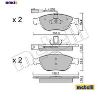 BRAKE PAD SET DISC BRAKE 22-0220-0 FOR ALFA ROMEO LANCIA AR 32201 1.7L 4cyl 156