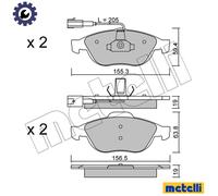 Brake pads 22-0220-0 METELLI for ALFA ROMEO 156 156 Sportwagon