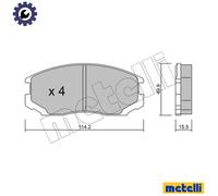 BRAKE PAD SET DISC BRAKE 22-0221-0 FOR MITSUBISHI LIBERO/V MIRAGE/Hatchback 1.3L