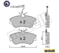 BRAKE PAD SET DISC BRAKE 22-0222-0 FOR RENAULT ESPACE/III/Mk G8T716/714 2.2L