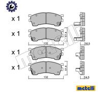 BRAKE PAD SET DISC BRAKE 22-0223-0 FOR FORD USA PROBE/II/Mk MAZDA MX-6 2.0L 6cyl