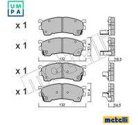 BRAKE PAD SET DISC BRAKE 22-0223-0 FOR FORD USA PROBE/II/Mk MAZDA MX-6 2.0L 6cyl