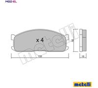 BRAKE PAD SET DISC BRAKE 22-0232-0 FOR MAZDA BONGO/Van/Bus/BRAWNY MARATHON 2.2L