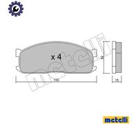 BRAKE PAD SET DISC BRAKE 22-0232-0 FOR MAZDA BONGO/Van/Bus/BRAWNY MARATHON 2.2L