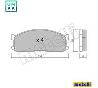 BRAKE PAD SET DISC BRAKE 22-0232-0 FOR MAZDA BONGO/Van/Bus/BRAWNY MARATHON 2.2L