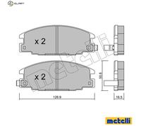 Brake pads 22-0244-0 METELLI for OPEL ISUZU