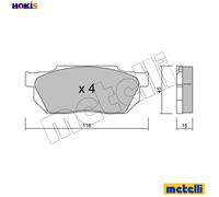 BRAKE PAD SET DISC BRAKE 22-0247-0 FOR HONDA CIVIC/MK/Hatchback/Shuttle/ 1.5L